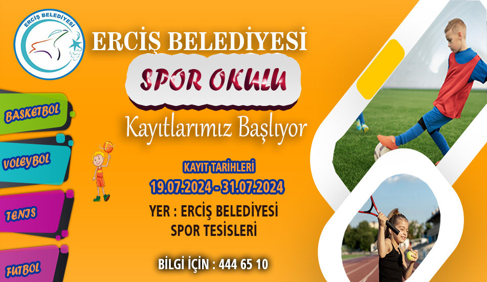 ERCIŞ MUNICIPALITY SUMMER SPORTS SCHOOL REGISTRATIONS BEGIN